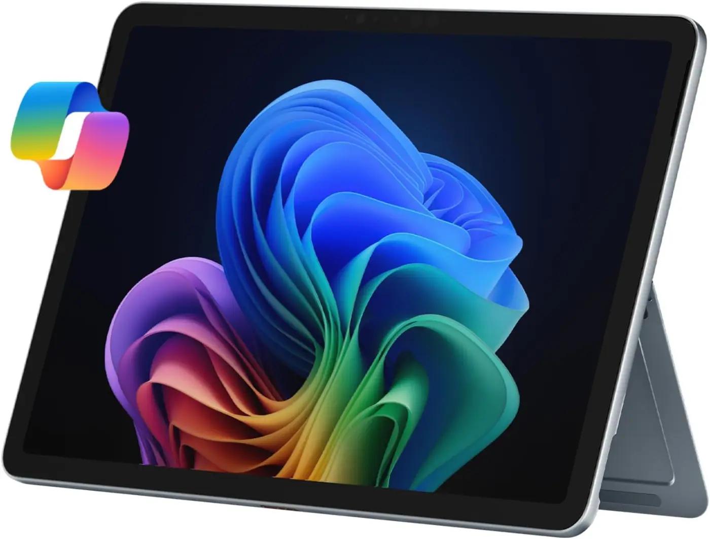 Microsoft Surface Pro 2-in-1 Laptop/Tablet (2025), Windows 11 Copilot+ PC, 12" Touchscreen Display, Snapdragon X Plus (8 Core), 16GB RAM, 512GB Storage, Ocean ENERGY STAR EPEAT