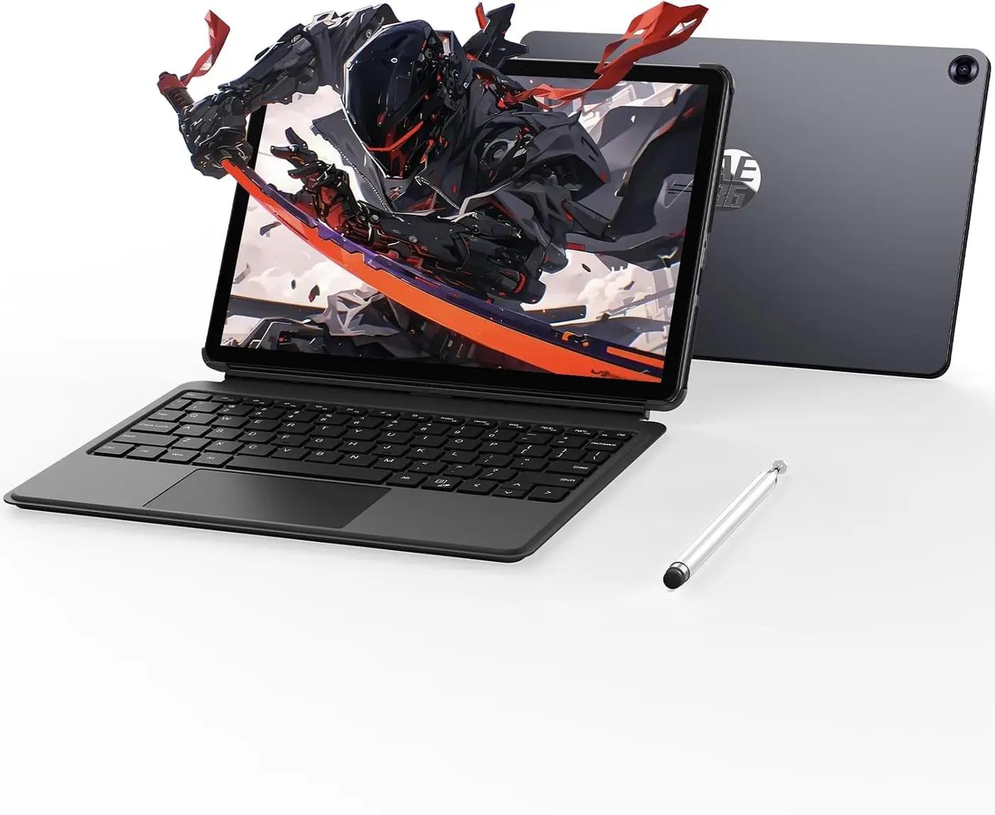 AE86 10.1" Touchscreen Tablet PC/Mini Computer with Keyboard &amp; Pen, 12GB RAM 256GB SSD, Core m3 up to 3.4GHz, Win 11 Pro, Office 2024, USB-C, Micro HDMI, BT 5.0, WiFi 5 – Space Gray