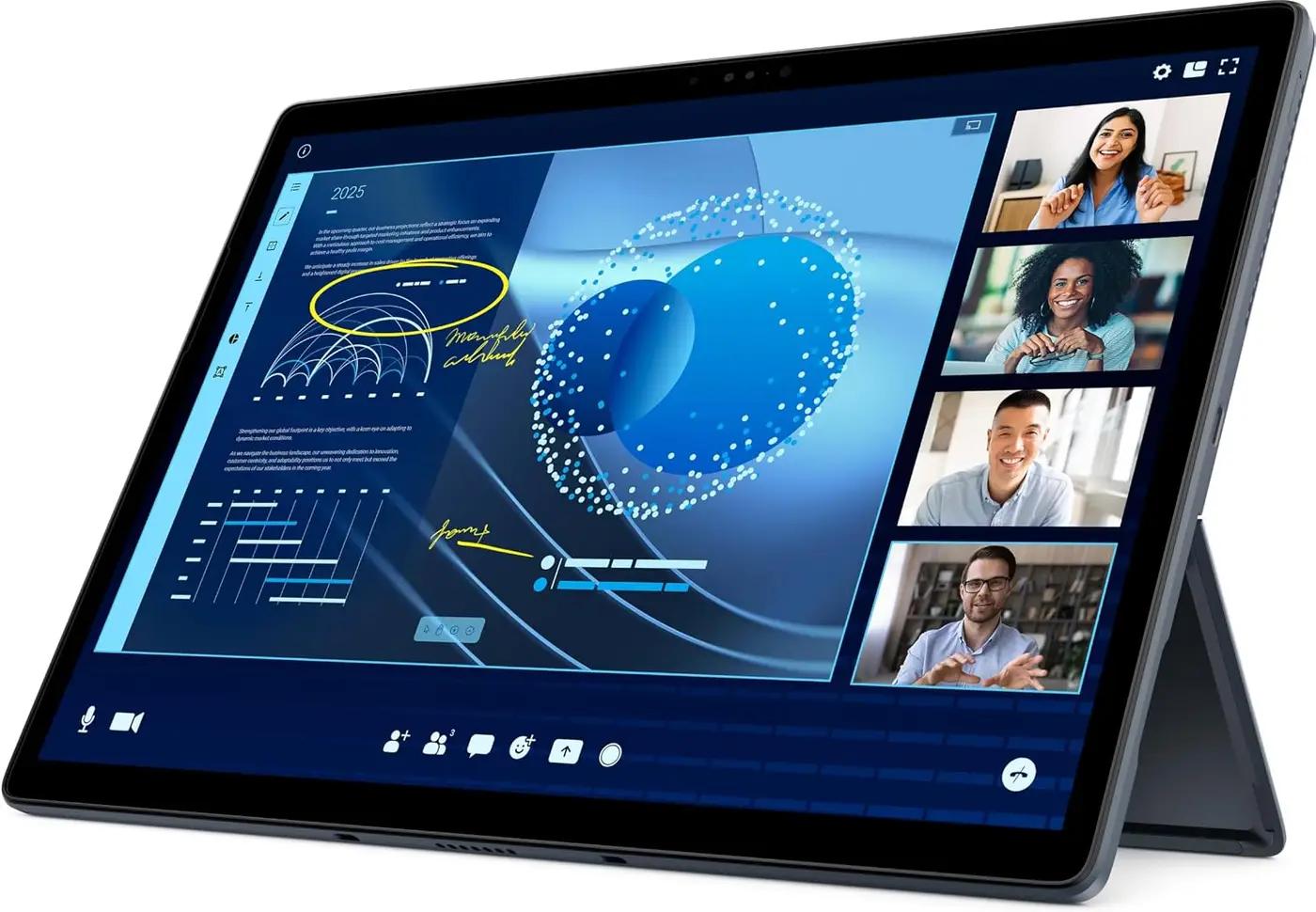 Dell Latitude 7350 Detachable Detachable 2-in-1 Laptop Tablet (2024) Touch | 13" 2880x1800 QHD+ | Core Ultra 7-164U - 256GB SSD Hard Drive - 16GB RAM | 12 cores @ 4.8 GHz Win 11 Pro Black (Renewed)