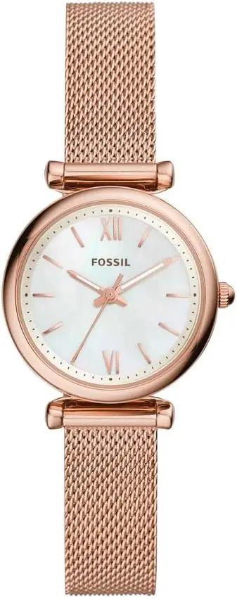 Fossil Women's Watch and Bracelet Set, Carlie Three-Hand Stainless Steel Watch for Women and Bracelet Set