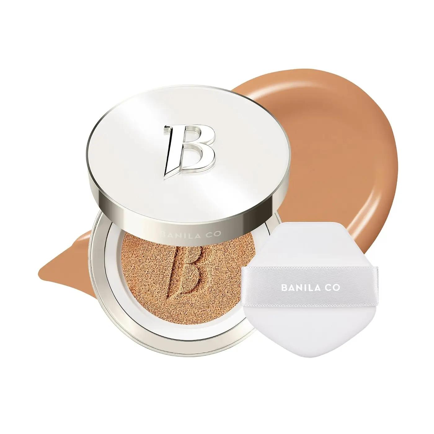 BANILA CO Covericious Ultimate Cover Cushion | Pore Blurring &amp; Seamless Finish | Up to 100HR Long-Wear Matte Foundation | 20 Inclusive Shades | Korean Cushion Foundation (14g / 0.49 oz), 32N OAT
