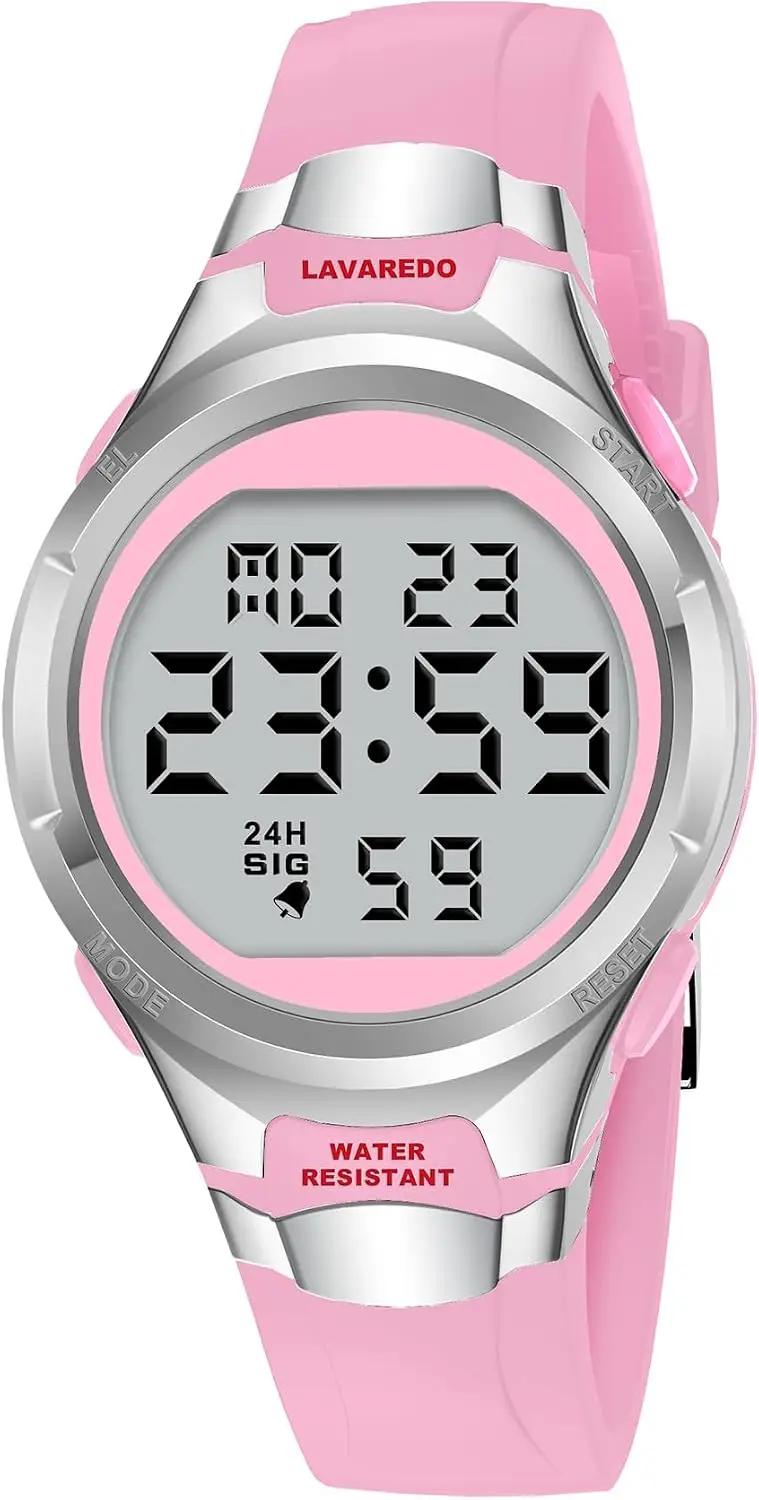 Timever Watches for Women Sport Digital Womens Watch Waterproof with Silicone Strap Alarm/Stopwatch/Chronograph/LED Back Light