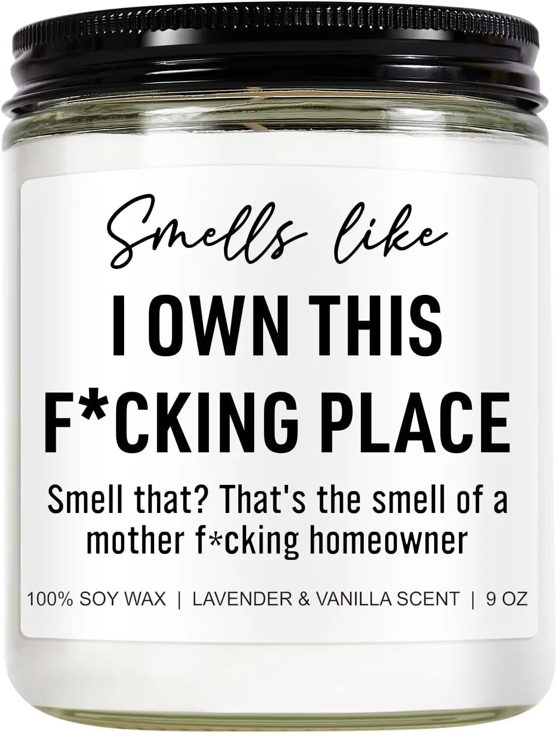 Younift Funny Scented Candle, House Warming Gifts New Home, Housewarming Gifts for Women, Men, Couple, New Homeowner - First Apartment Essentials - Closing Presents for Home Buyers - 9 oz