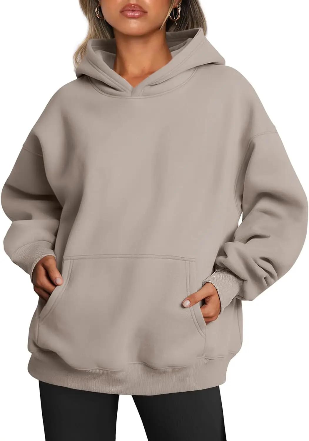 Trendy Queen Womens Oversized Hoodies Fleece Sweatshirts Fall Fashion Pullover Sweaters Winter Clothes OEKO-TEX STANDARD 100
