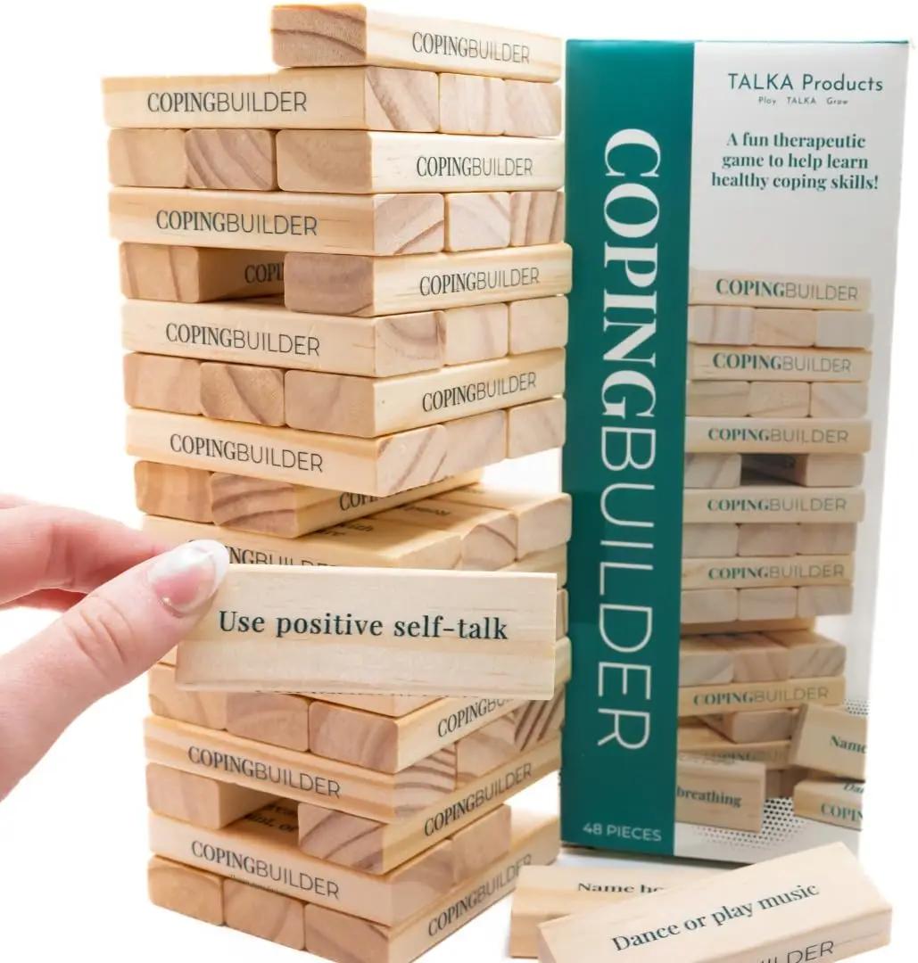 Coping Builder - Coping Skills Games for Kids &amp; Teens, SEL Tool for Elementary Students, Counseling &amp; Therapy Game for Children &amp; Adolescents, Self-Regulation Tool, Anger &amp; Anxiety Activity