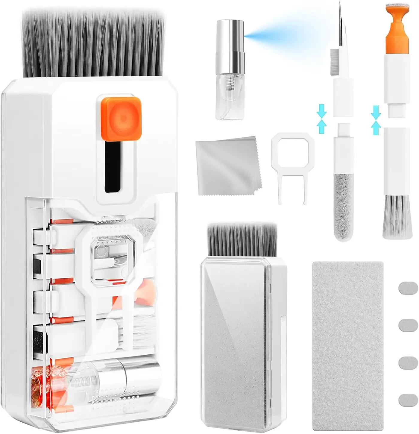 Keyboard Cleaning Kit Laptop Cleaner, All-in-1 Computer Screen Cleaning Brush Tool, Multi-Function PC Accessories Electronic Cleaner Kit Spray for iPhone iPad Macbook Earbud Camera Monitor with Patent Global Recycled Standard
