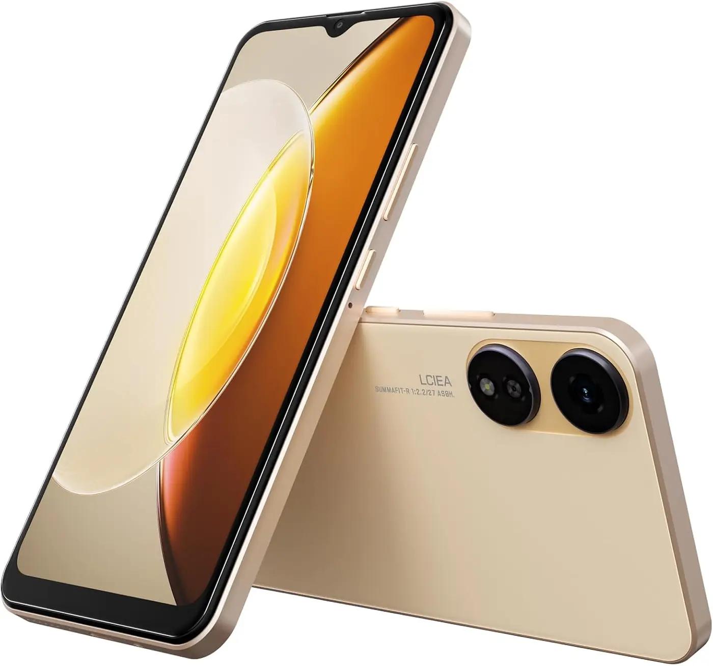 X1 2025 New 4G LTE GSM Unlocked Cell Phone 6.5” HD+ Screen Mobile Phones 2GB RAM Android 10 Smart Phone 13MP Smartphone Dual SIM (for T-Mobile Only USA Market) Face Unlock (Gold)