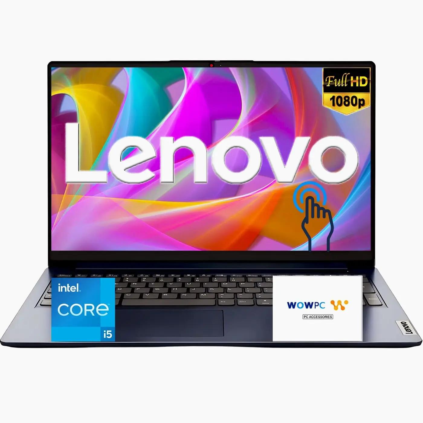 Lenovo Latest 15.6'' FHD Touchscreen Laptop with Microsoft Office, Powerful 13th Intel Core i5 Processor (Beats 12th i7), 16GB RAM, 628GB SSD (500GB External), HDMI, Windows 11, Long Battery Life