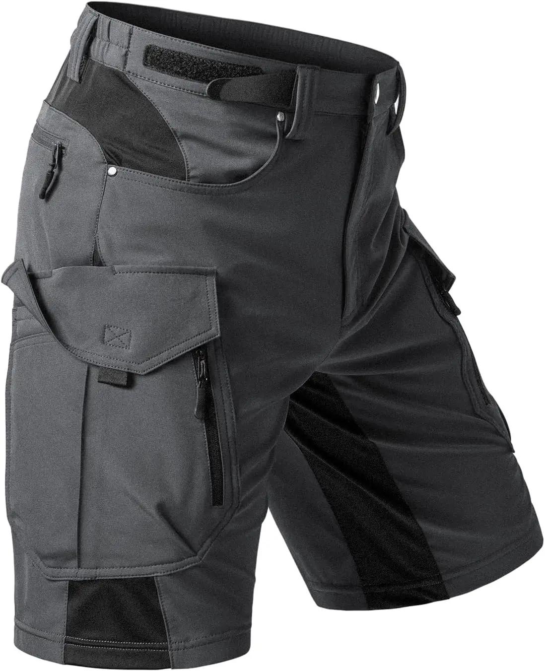Moosehill Men's Hiking Cargo Shorts: Quick Dry Lightweight Stretch Outdoor Fishing Camping with 9 Pockets (Self-Storing) Global Recycled Standard