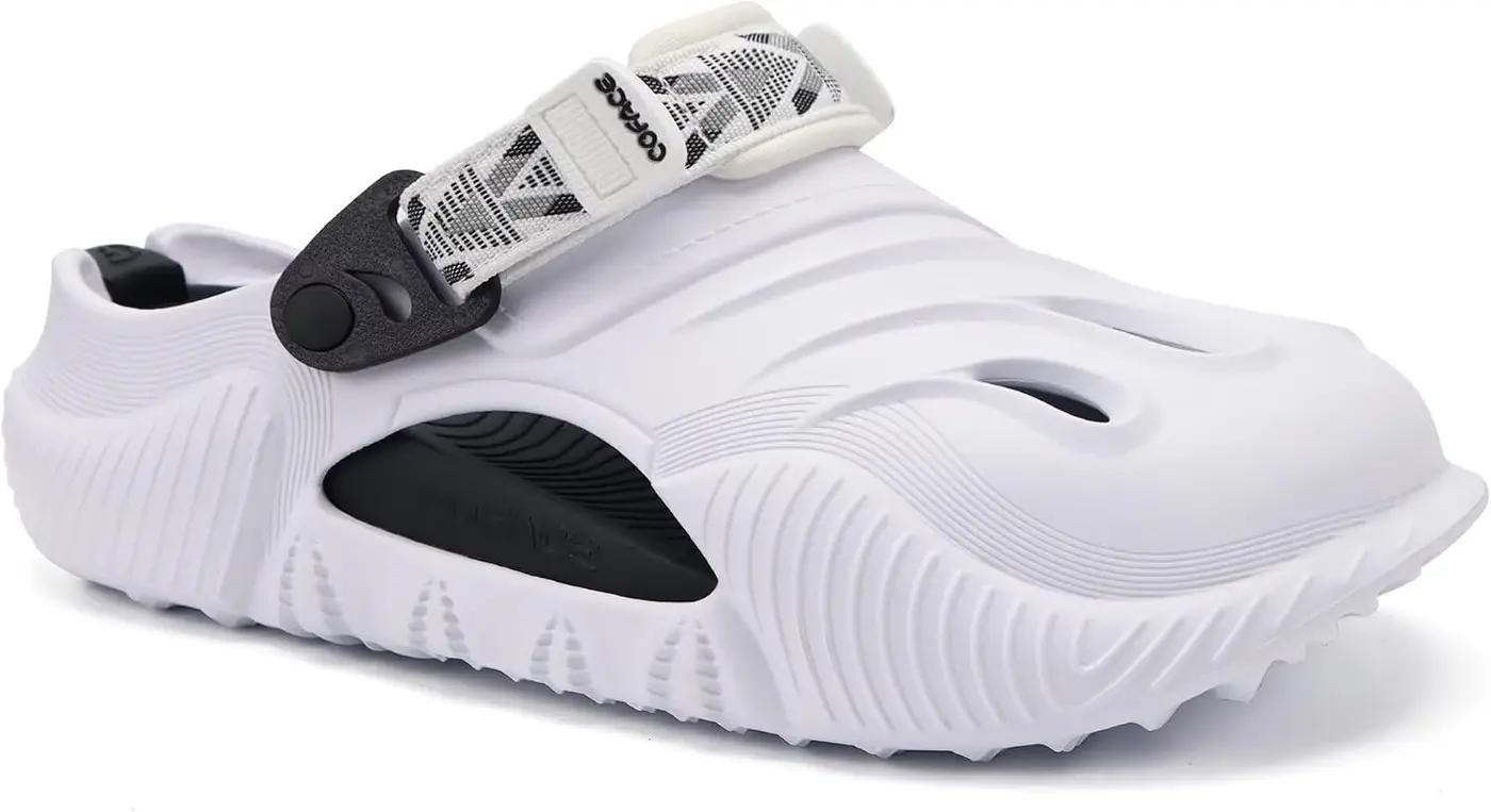 COFACE Mens Recovery Clogs Comfortable Walking Thick Cushion Sandals Sport Casual Orthopedic Mules with Plantar Fasciitis Arch Support