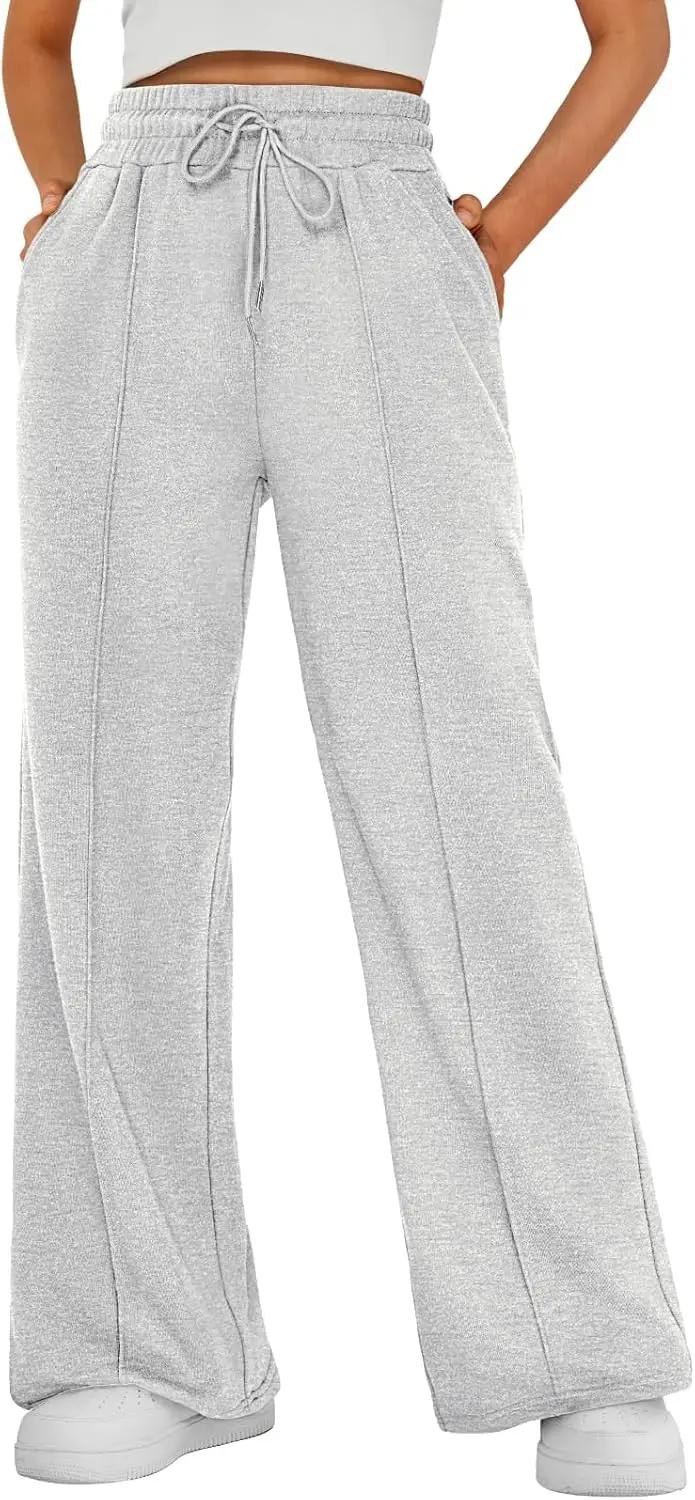 AUTOMET Womens Wide Leg Sweatpants Baggy Lounge Travel Pants Fall Fashion Outfits 2026 Winter Clothes Joggers OEKO-TEX STANDARD 100