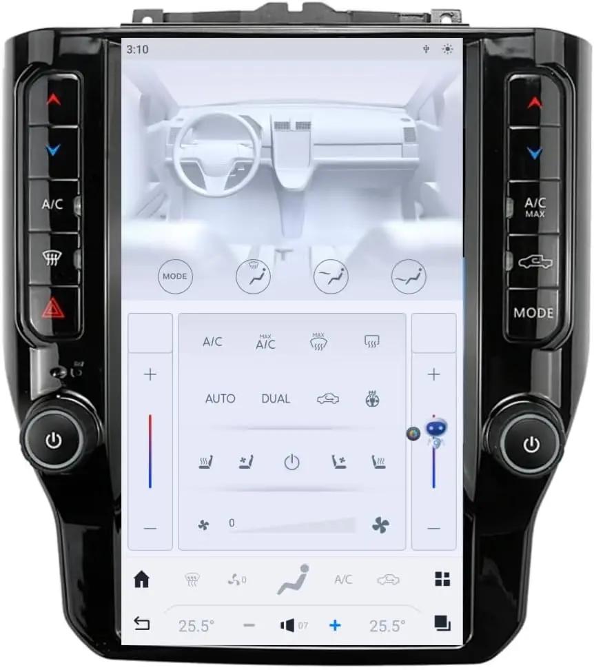 Qualcomm Android 13 Car Radio for Dodge Ram 1500 2500 3500 4500 5500 (2019-2025) New body style Stereo Upgrade 12 Inch 2K IPS Screen 8 Core 8G+128G Built-in Wireless Carplay/Android Auto/4G LTE