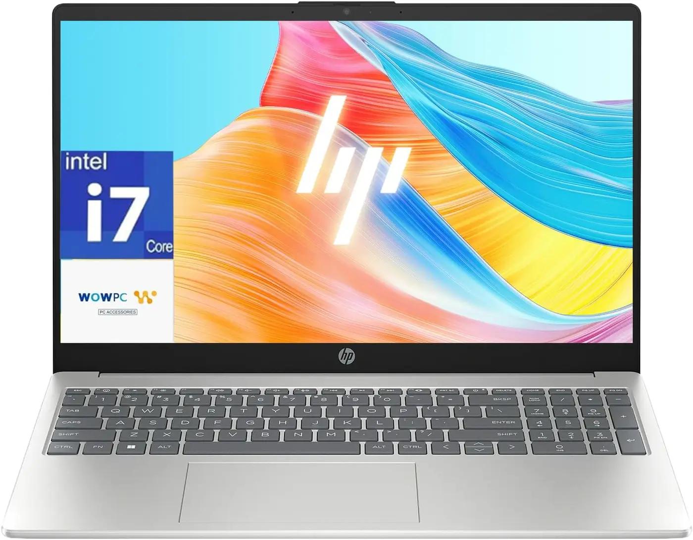 HP Latest 15.6" FHD Business Laptop, Advanced Intel Core i7 10-Core (Turbo Up to 4.7GHz), 16GB RAM, 1TB SSD, Windows 11 Pro, Microsoft Office Included, Fast Wi-Fi 6,WOWPC Recovery USB