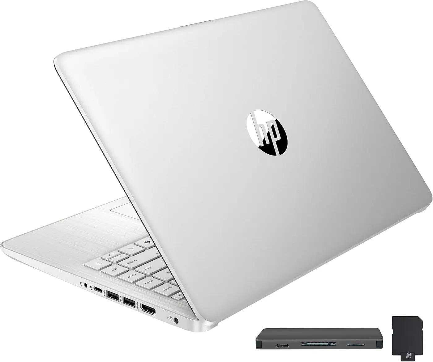 HP Stream 14" HD BrightView Laptop, Intel Processor N150, 16GB RAM, 416GB Storage (128GB eMMC + 288GB Docking Station Set), Intel UHD Graphics, 720p Camera, Wi-Fi, 1 Year Office 365, Win 11 S, Silver