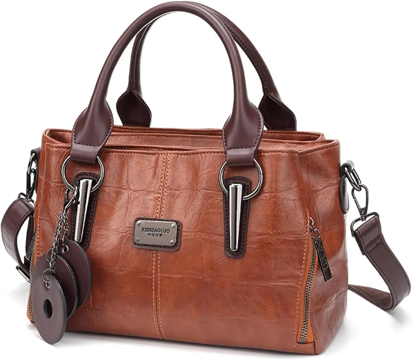 mcuvaec Handbags and Purses for women Vegan Leather Tote Bag for Women Satchel Shoulder Bags Travel Purse with Compartments