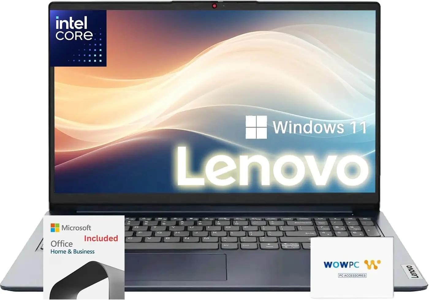 Lenovo Premium Series IdeaPad Laptop for Student &amp; Business | Latest Model | 12GB RAM | 640GB SSD | 1 Year Office 365 w/ 1TB Cloud Storage | Intel Core | 15.6" | Win 11 | w/WOWPC Recovery USB