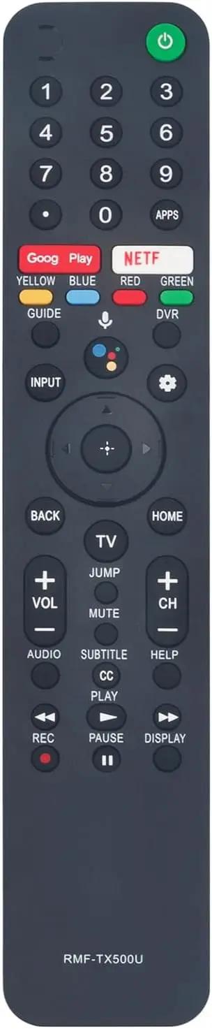 RMF-TX500U Voice Replace Remote Applicable for Sony Bravia TV KD-75X75CH XBR-55A8H XBR-55X950G XBR-65A8H KD-65X750H XBR-49X950H XBR-75X900H XBR-75X850G XBR-65X90CH KD-65X75CH XBR-65X950G XBR-75X950G