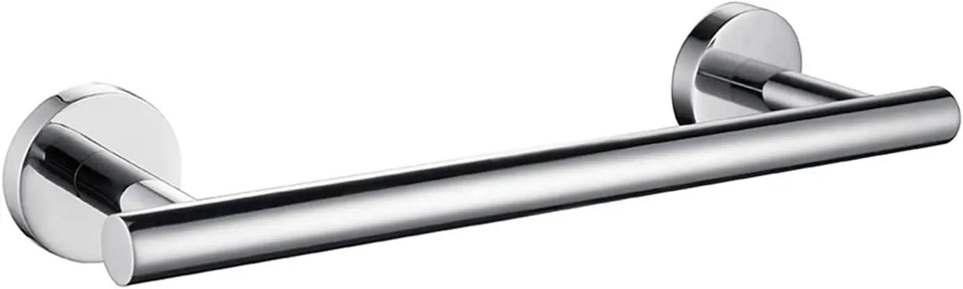 Nolimas Polished Chrome Bath Towel Bar Single Bars Towel Rack Rod Classic Wall Mounted Stainless Steel Bathroom Towel Bar Toilet Kitchen Towel Shelf Single Layer,9inch