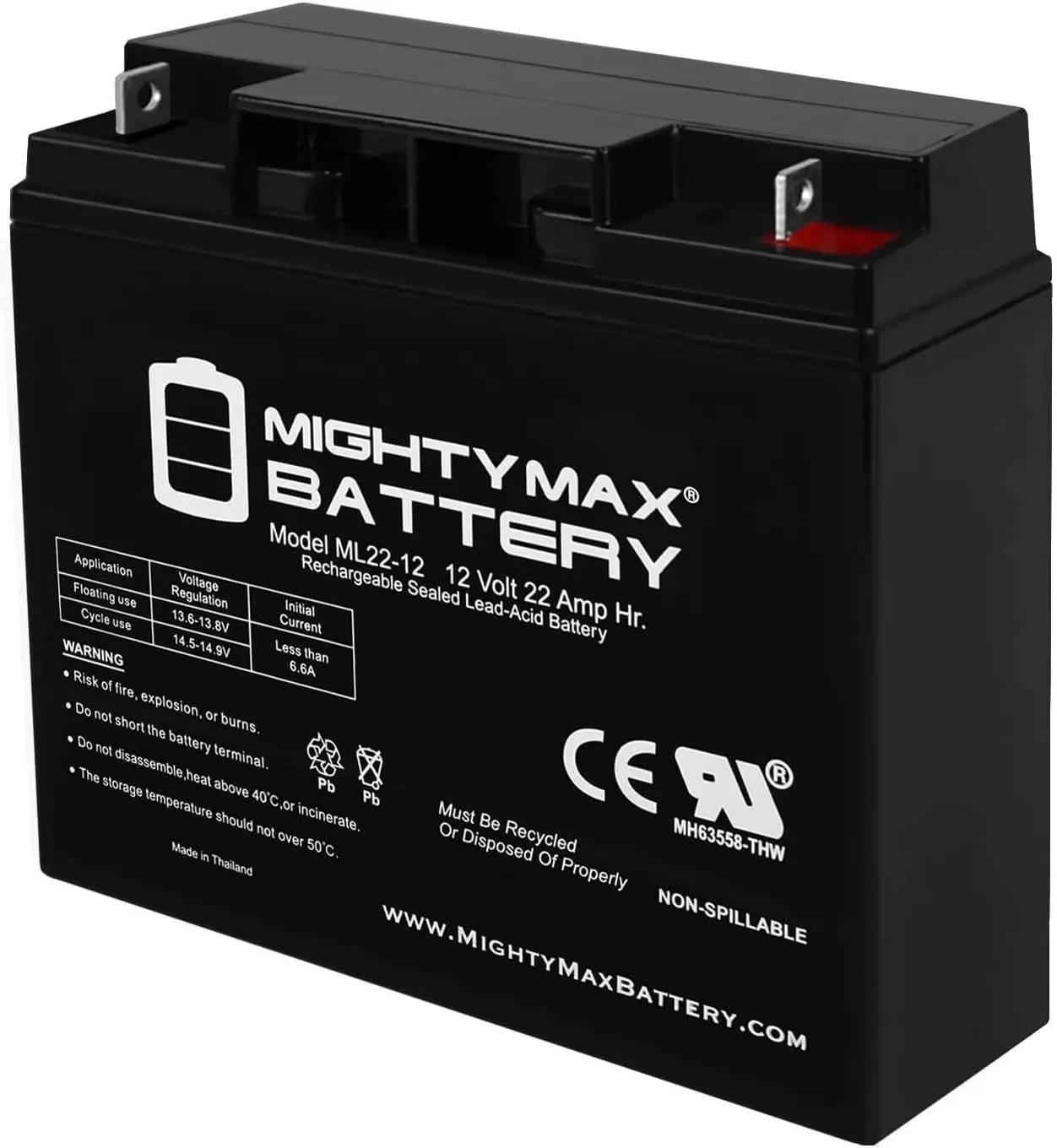Mighty Max Battery 12V 22AH SLA Replacement Battery for SEL CB19-12
