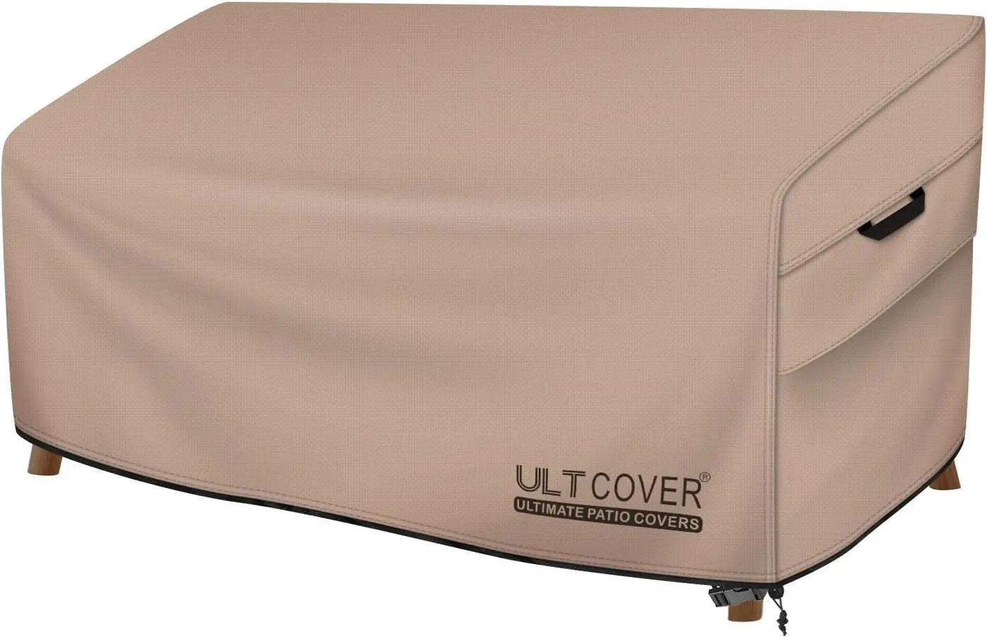 ULTCOVER Patio Furniture Sofa Cover 60W x 35D x 35H inch Waterproof Outdoor 2-Seater Loveseat Cover