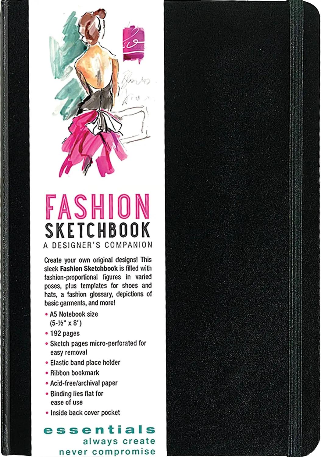 Peter Pauper Press Essentials Fashion Sketchbook (366 Figure Templates to create your own designs!) Fashion Sketchpad