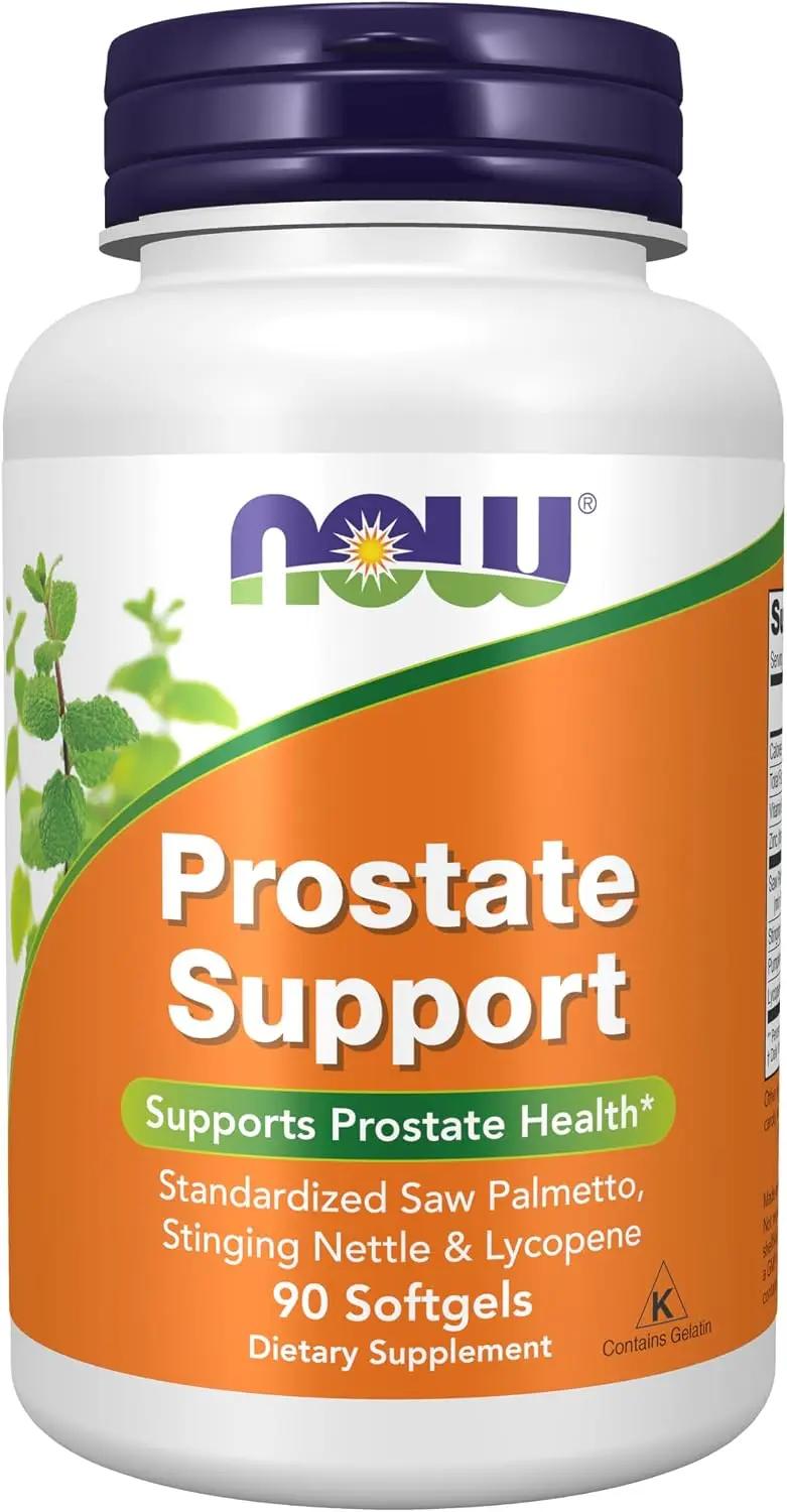 NOW Foods Supplements, Prostate Support, Prostate Support, with Standardized Saw Palmetto, Stinging Nettle &amp; Lycopene, 90 Softgels