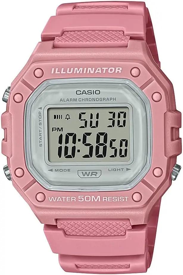 Casio W218H Series | Men’s Digital Watch | 50M WR | 1/100 Second Stopwatch | 100 SEC Chronograph | LED Backlight | Countdown Timer | Daily Alarm | Hourly Time Signal | 7 Year Battery