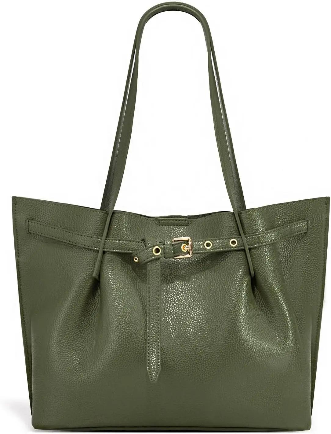 Montana West Tote Bag for Women Designer Purses and Handbags with Belted Detailing