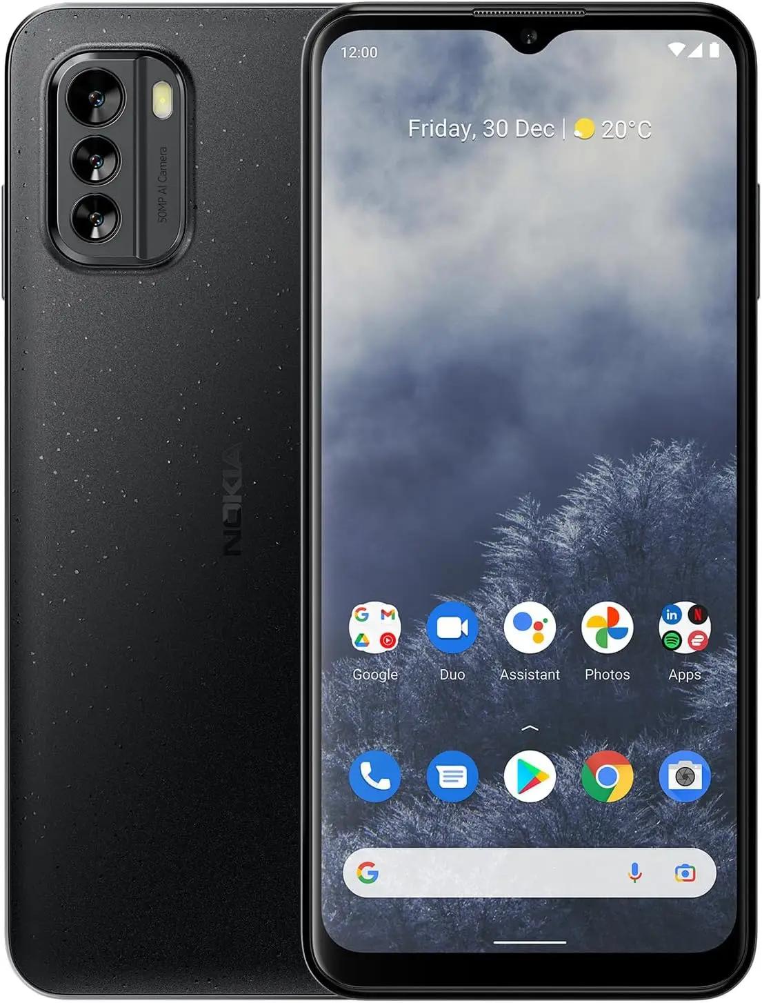 Nokia G60 5G | Android 14 | Dual SIM | Unlocked Smartphone | 6/128GB | 6.58-Inch Screen | 50MP Triple Camera | Pure Black