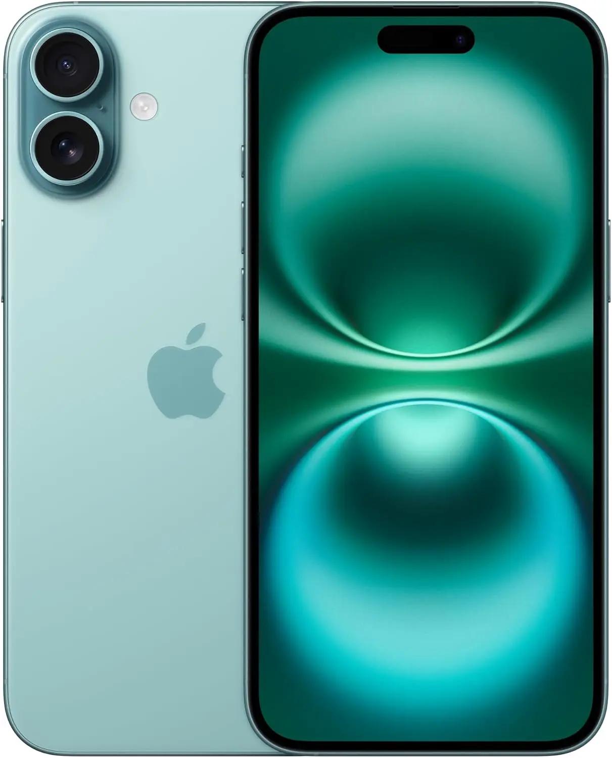 Apple iPhone 16, 128GB, Teal - Locked to Verizon (Renewed)