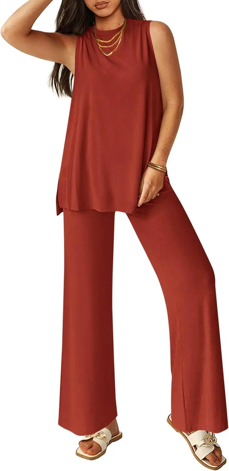 PRETTYGARDEN 2 Piece Lounge Sets for Women Summer Airport Travel Outfit 2026 Casual Matching Spring Clothes Track Sweat Suits OEKO-TEX STANDARD 100