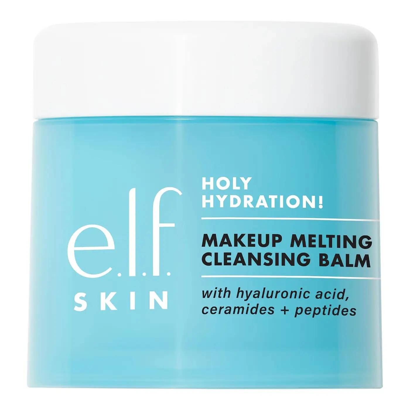 e.l.f. SKIN Holy Hydration! Makeup Melting Cleansing Balm, Face Cleanser &amp; Makeup Remover, Infused with Hyaluronic Acid to Hydrate Skin