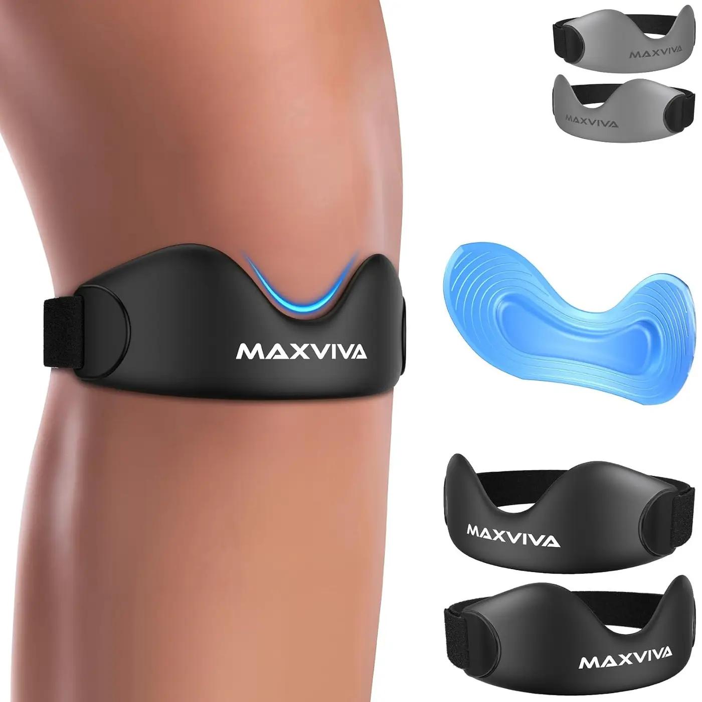 Patellar Tendon Support Strap 2 Pack, Knee Brace for Women &amp; Men, Patella Band for Running Hiking Basketball Gym Fitness Tennis Badminton Cycling, Offers Relief from Meniscus Tear and Knee Pain.