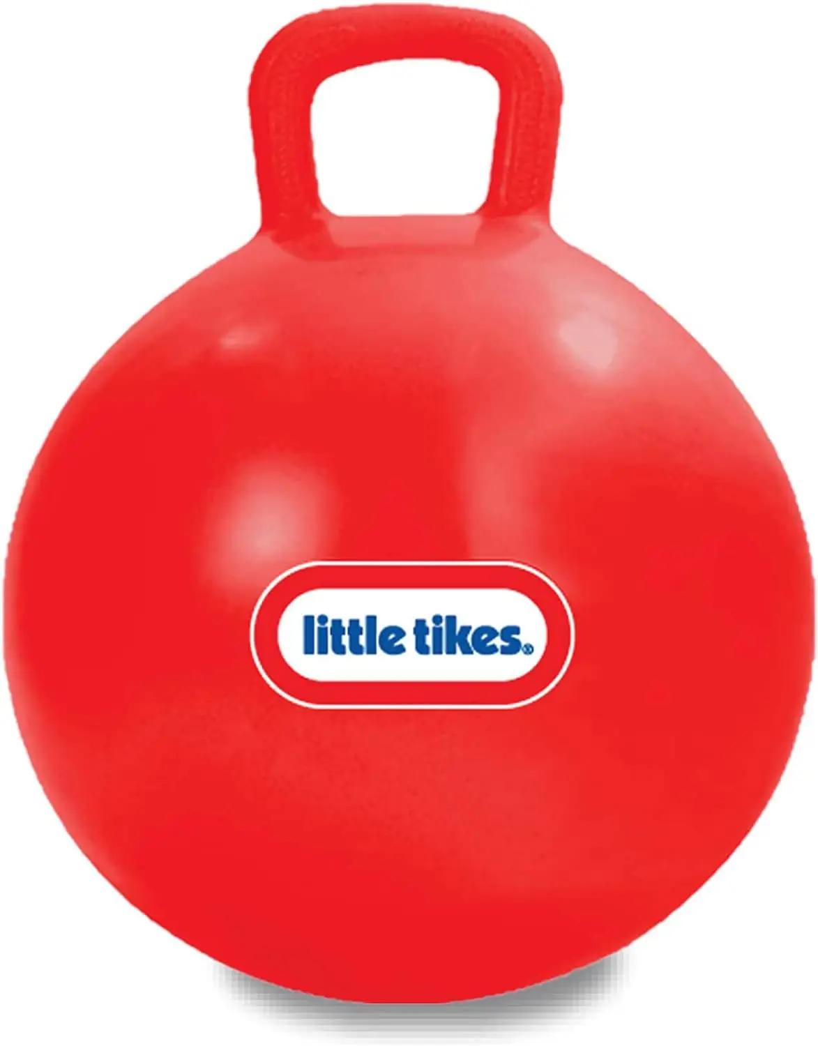 Little Tikes Bouncing Fun! Red Hopper 9301A - Mega 18" Inflatable Heavy Gauge Durable Vinyl Ball - Deflates Easily for Storage - Exercise Learning Fun? YES - Use that Energy! for Kids Ages 4-8