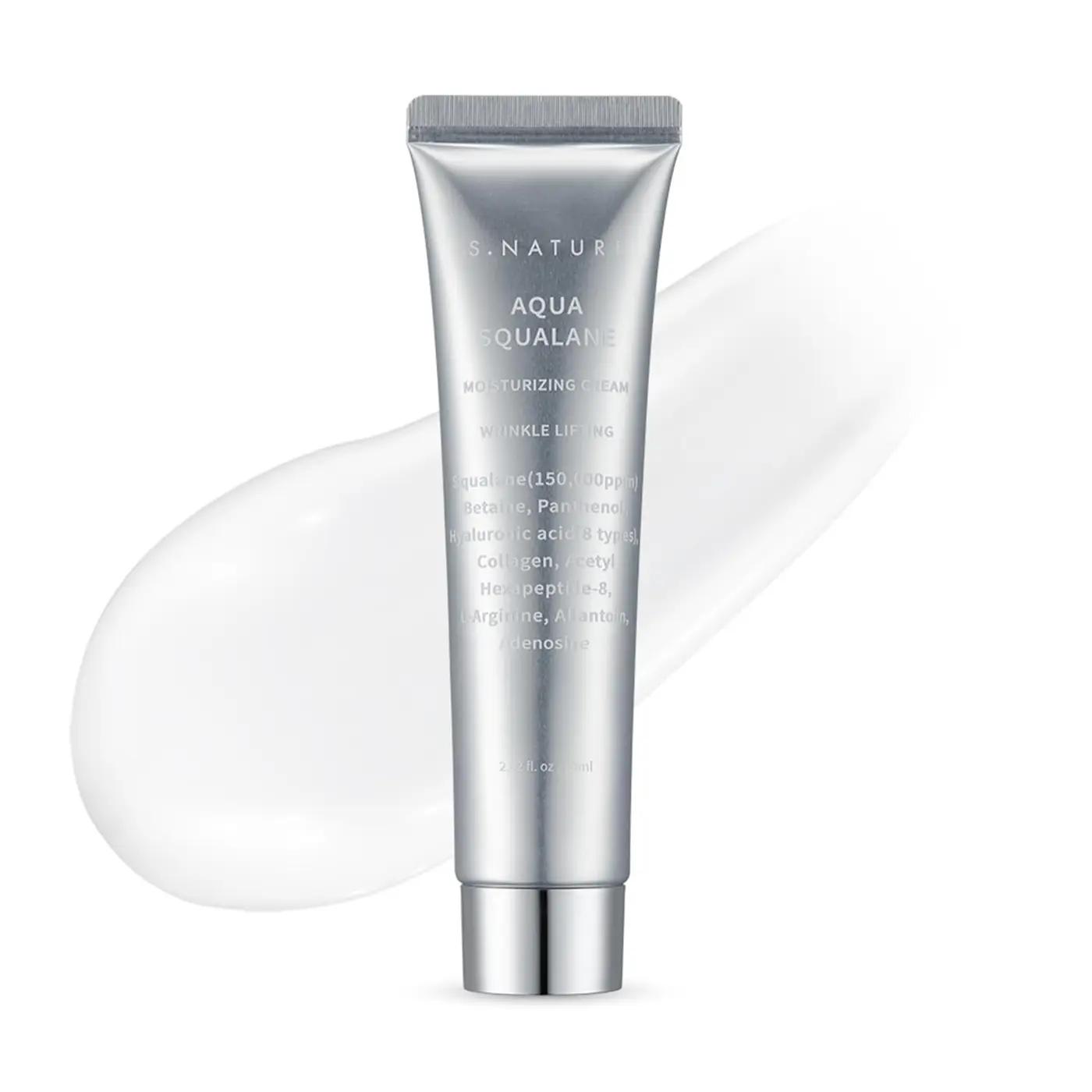 S.NATURE Pore Refining Moisturizer for Dry &amp; Sensitive Skin – Squalane Hydrating Face Cream, Tightening &amp; Smoothing Pores, Lightweight Korean Skincare, 2.02 fl oz