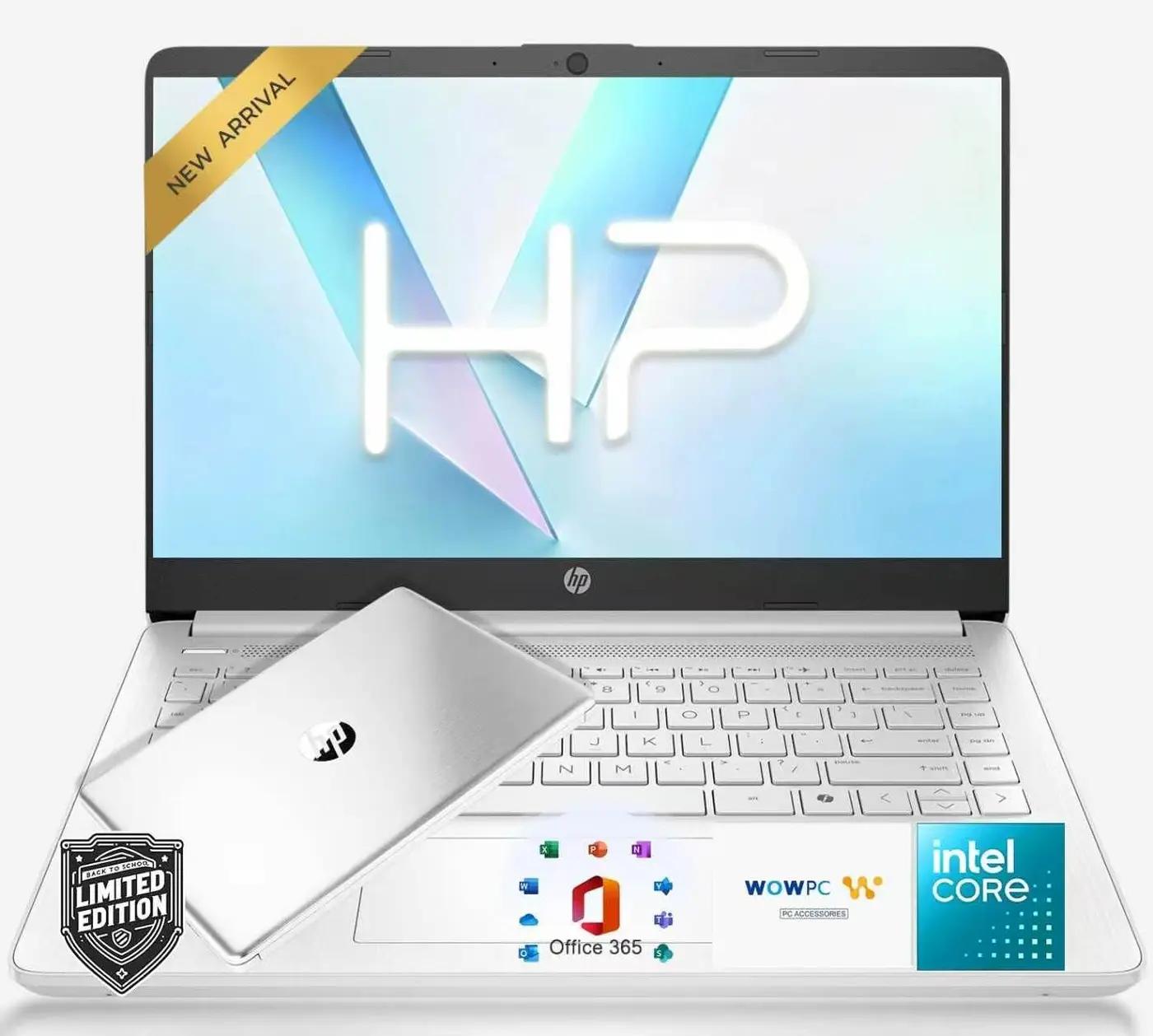 HP Ultrabook Laptop with Copilot AI • 2026 Edition • Latest Intel 4-Core N150 CPU • 8GB RAM • 128GB SSD + 1TB Cloud Storage • Microsoft 365 • Windows 11 • Thin &amp; Portable • w/o Mouse