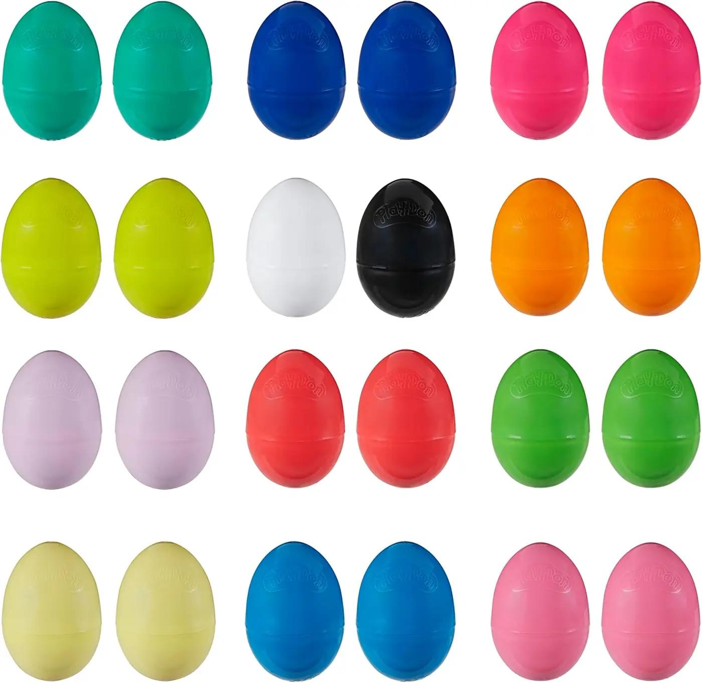Play-Doh Eggs 24-Pack, Dinosaur &amp; Dragon Egg Hunt Toys, Modeling Compound for Birthday Gifts &amp; Party Favors, Easter Basket Stuffers, Kids Ages 2 and Up (Amazon Exclusive)