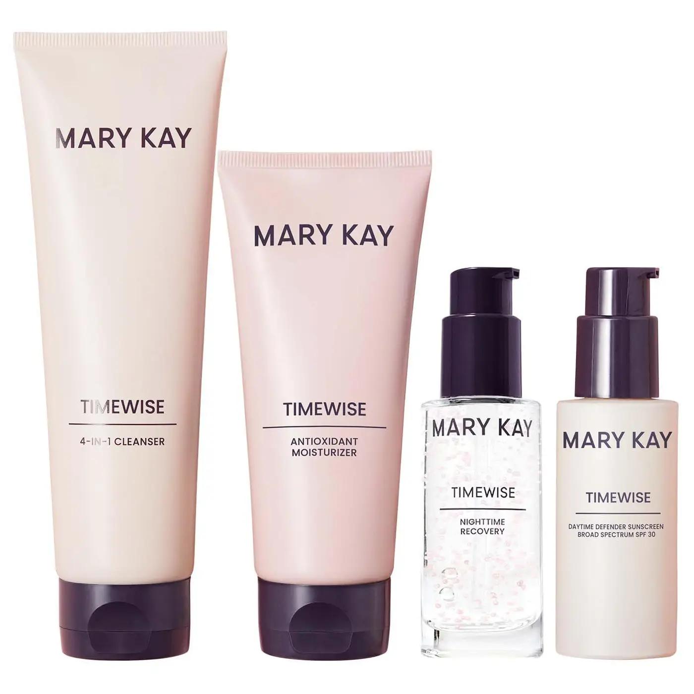 Mary Kay - TimeWise - Miracle Set - Normal/Dry - Cleanser, SPF 30 Day Cream, Night &amp; Moisturizer - Line-Smoothing, Firming, Radiance - 4-Piece