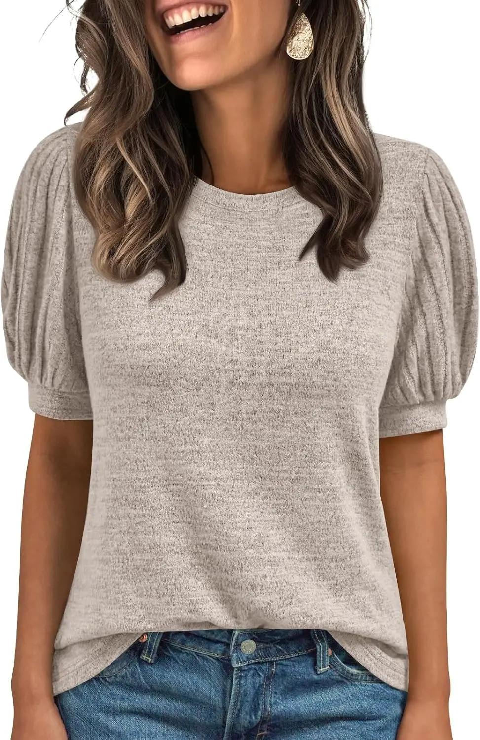 AUTOMET Womens Tops Summer Sweater Spring Tunic Dressy Casual Blouses Business Cute Trendy Short Sleeve Shirt 2026 OEKO-TEX STANDARD 100