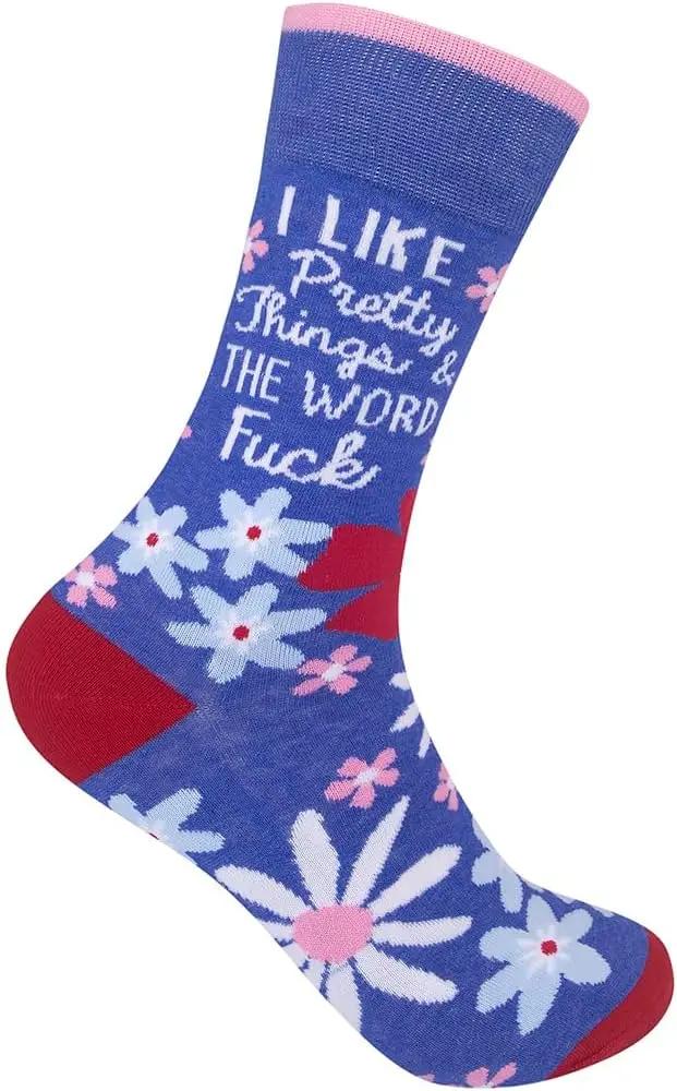 FUNATIC Funny and Snarky Socks with Sayings - Novelty Gifts for Men, Women, Teens