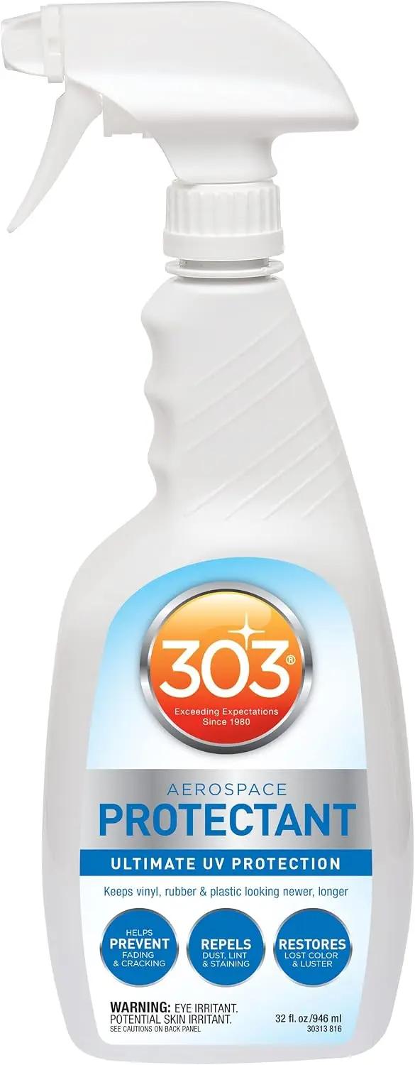 303 Products Aerospace Protectant Spray, UV Protection, Repels Dust, Dirt, &amp; Staining, Matte Finish, Restores Like-New Appearance, Outdoor Cleaning Supplies 32 Fl. Oz.