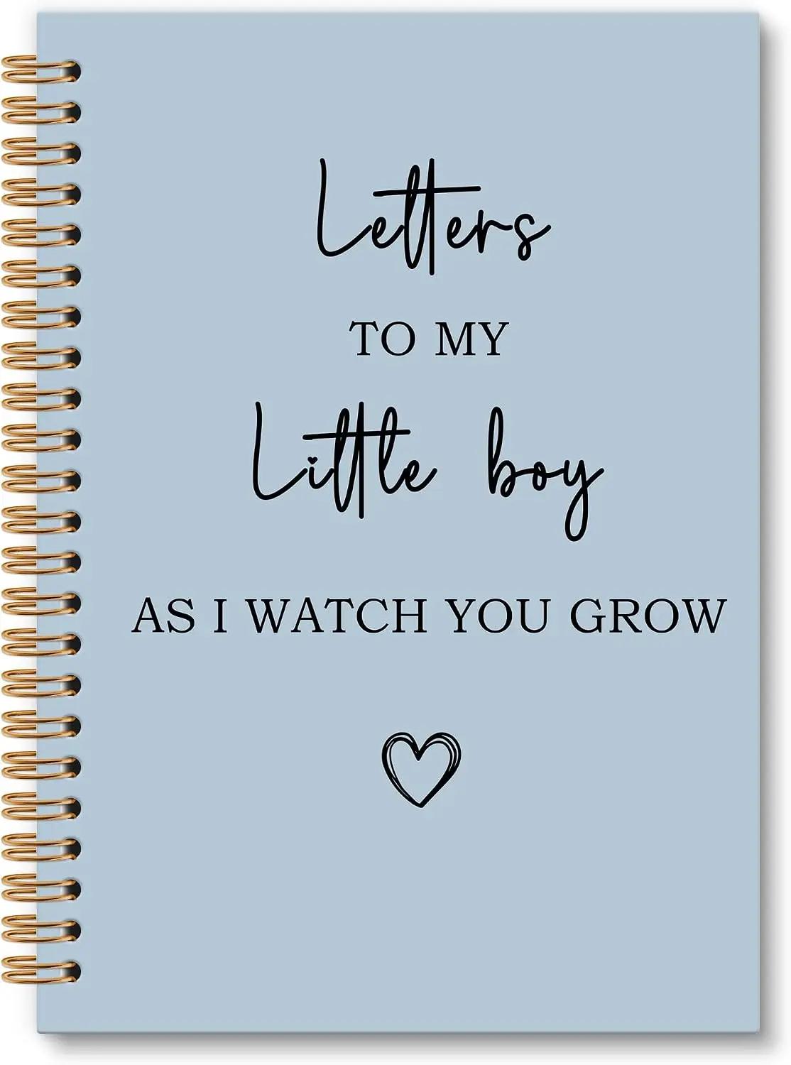 Letters to My Little Boy Notebook Journal, Mom Son Journal, Pregnancy Mothers Day Notebooks Gifts for New Mom Women, Baby Boy Shower Gift, Baby Journals for First Time Moms, 6x8.2In