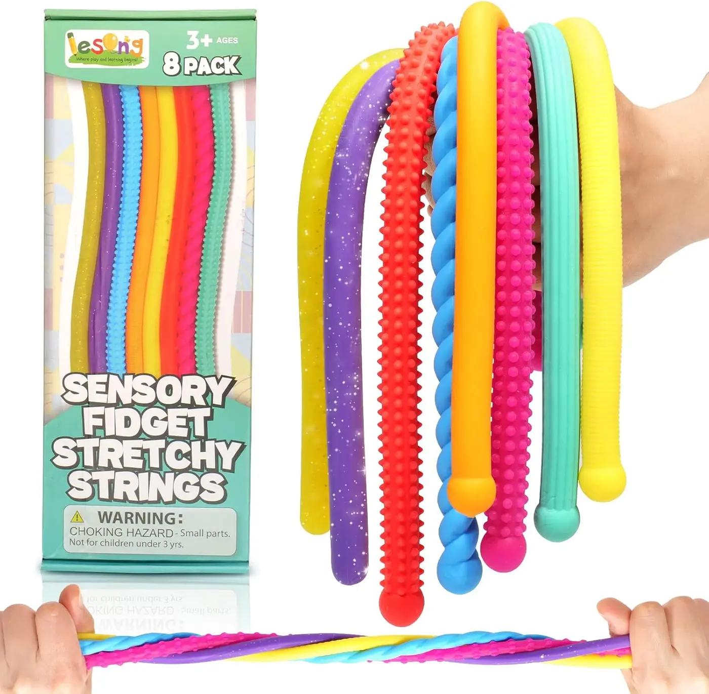 Sensory Autism Toys for Kids - Textured Stretchy Fidget Toys for Stress - Sensory Toys Special Needs for Autistic Toddlers Boys Girls Easter Baskets Stuffers Gifts, Treasure Prizes Classroom