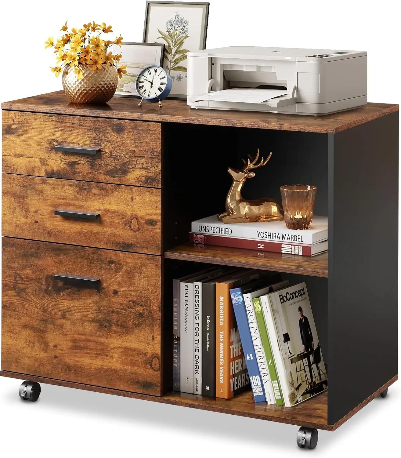 DEVAISE 3 Drawer Mobile File Cabinet