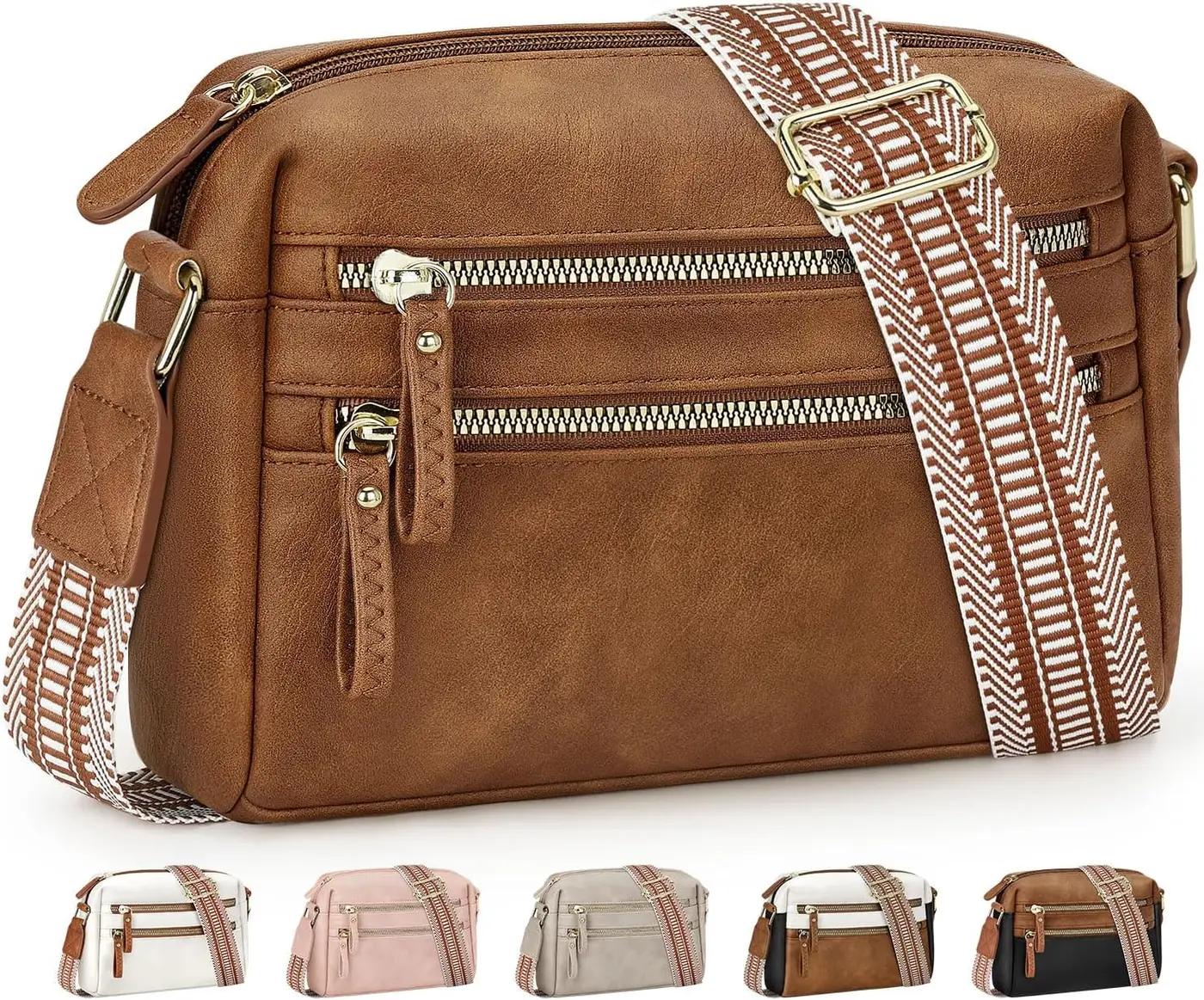 Pritent Crossbody Bags for Women Small Crossbody Purses Vegan Leather Cross body Purse Women's Shoulder Handbags