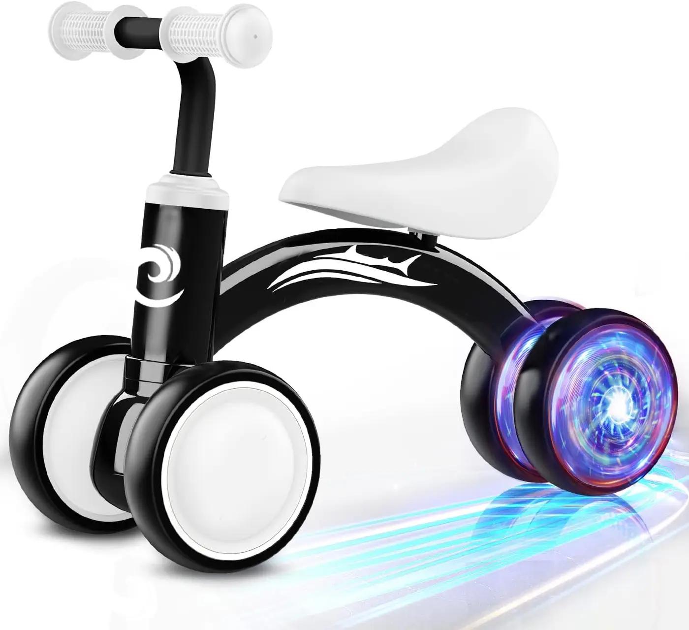 Gamfeiny Colorful Lighting Baby Balance Bike Toys for 1 Year Old Boy Girl Gifts, 10-36 Month Toddler Balance Bike, No Pedal 4 Silence Wheels &amp; Soft Seat First Riding on Toys, 1st Birthday Gifts ClimatePartner certified