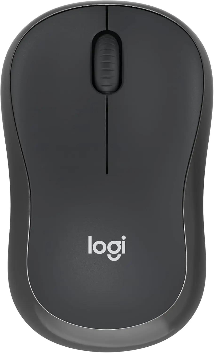 Logitech M240 Silent Bluetooth Mouse, Wireless, Compact, Portable, Smooth Tracking, 18-Month Battery, for Windows, macOS, ChromeOS, Compatible with PC, Mac, Laptop, Tablets - Graphite ECOLOGO