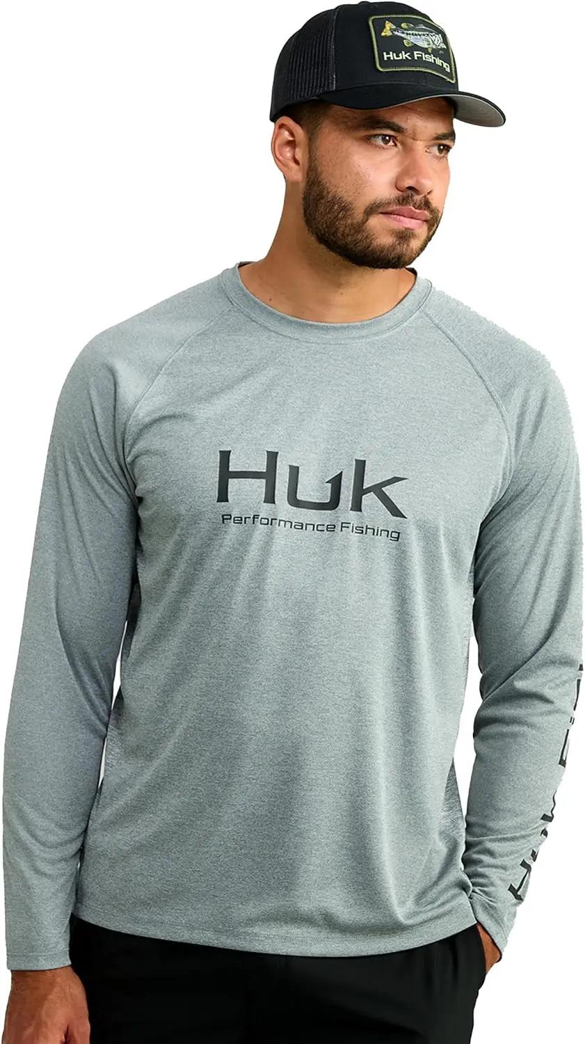 HUK Men's Pursuit Vented Long Sleeve Fishing Shirt (+30 UPF)