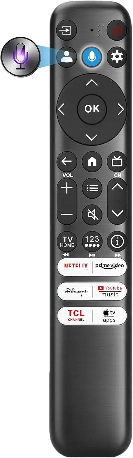 Replacement for TCL Remote Control, for TCL Google TV Remote, Universal, Motion Backlit, Voice Control &amp; Bluetooth, Google Smart TV, Fire TLC and Android TVs 2025-2016