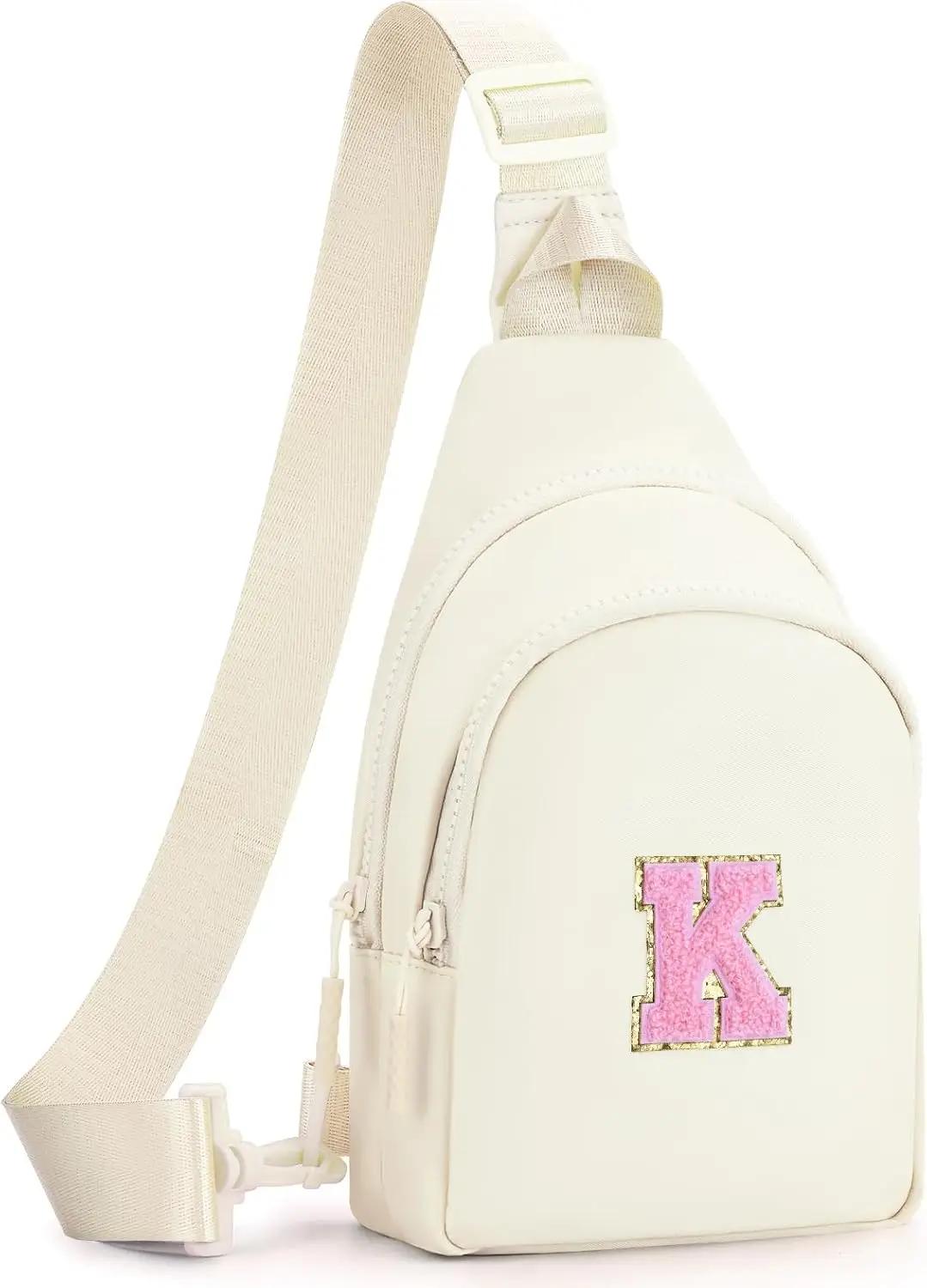 Fystdtote Birthday Gift for 5 6 7 8 9 10 11 12 13 14 15 16 Year Old Girls Fanny Pack Crossbody Bags for Women,Cute Trendy Stuff - Cream,K